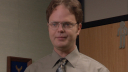 Fan zit naast Rainn Wilson 'The Office' te kijken en herkent hem niet