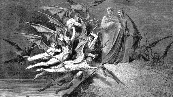 Reis naar de hel in Dante's Inferno