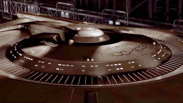 Cast verzameld op beeld Star Trek Discovery