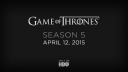 Vijfde seizoen 'Game of Thrones' krijgt premièredatum
