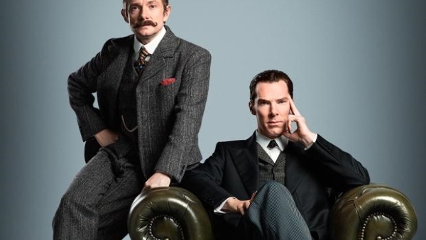 Eerste clip & nieuwe foto 'Sherlock' special