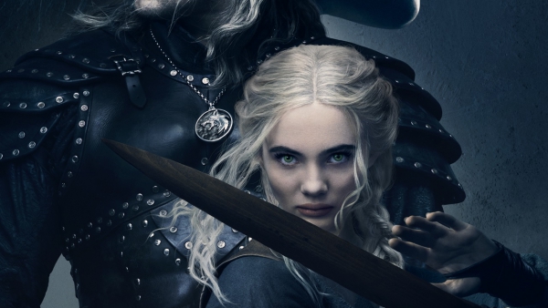Geralt en zijn vrouwen op poster 'The Witcher'