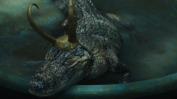 Alligator 'Loki' zag er op de set héél anders uit