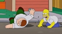 Vijf minuten durende trailer 'Family Guy' en 'Simpsons' crossover