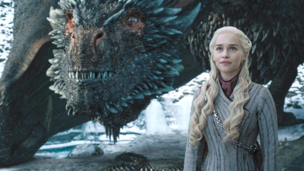 Slotscène Daenerys en Drogon uit 'GOT'