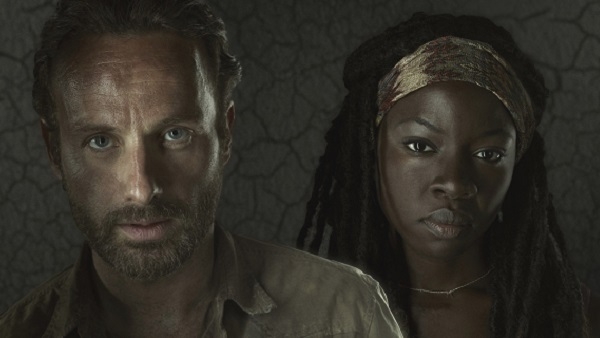 Cast over Michonne en Rick in The Walking Dead